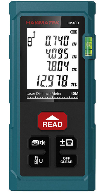 Haimatek LM40D 40M 測距儀 專業雷射測距儀 支援多種測量模式, 1個