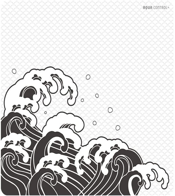 X-raypad 아쿠아컨트롤플러스 하이브리드 게이밍 마우스패드 웨이브 시리즈, 아컨플웨이브스톰 500 500, 1개 - 쿠팡