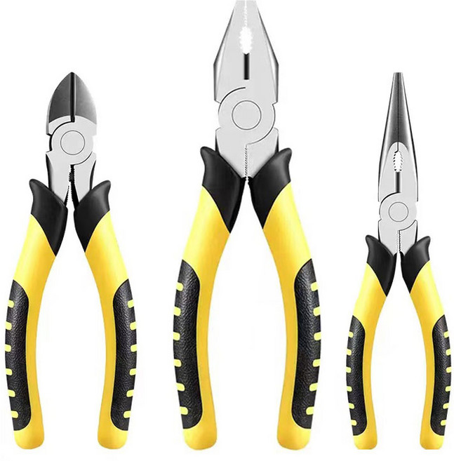 니퍼 + 펜치 + 롱노우즈 3종세트, 1세트