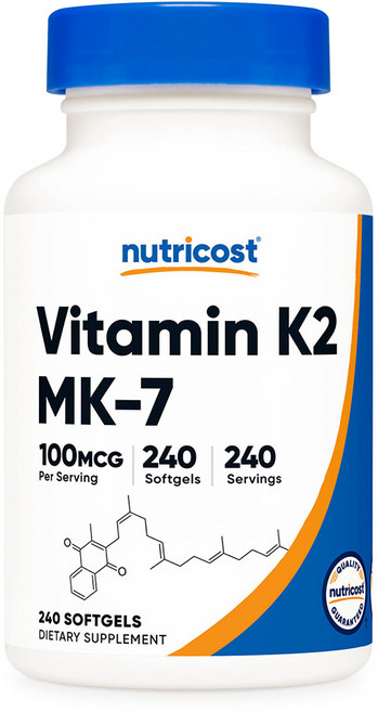 뉴트리코스트 비타민 K2 MK-7 소프트젤, 1개, 240정
