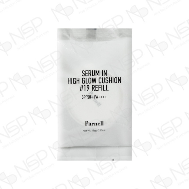 [본사정품] PANElLL 파넬 세럼 인 하이글로우 쿠션 리필 붉은기 모공 요철 쿠션추천 지속력좋은쿠션 오랜시간유지 고밀착 진정보습수분쿠션, 1개, 19호