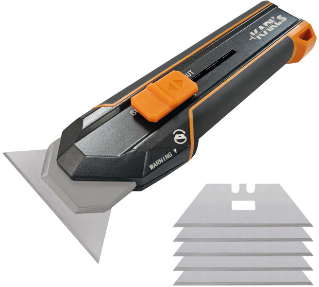 칼스 스크래퍼 다용도 나이프 고무그립 + 리필칼날 5P, 1개, 1개