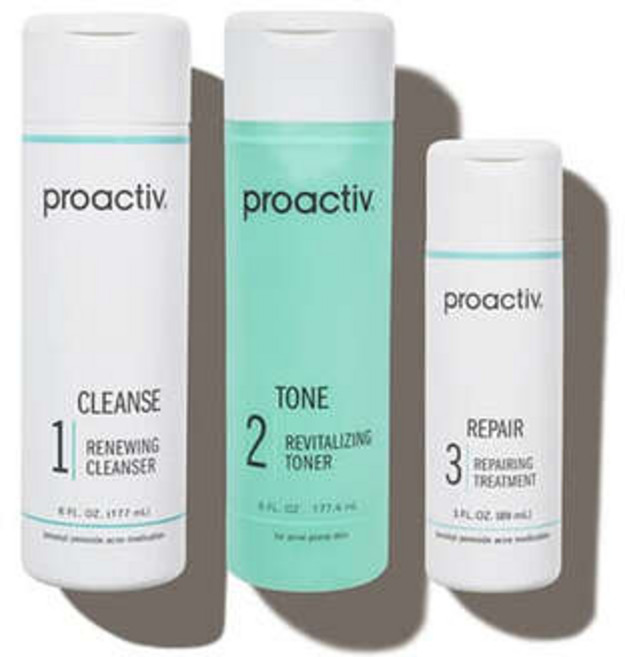 프로액티브 솔루션 3단계 90일 클렌즈 톤 리페어 3종 세트, 1세트