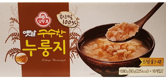 오뚜기 옛날 구수한 누룽지 60G 18개