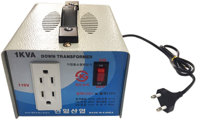 한일 가정용변압기 다운트랜스 1KVA KS인증, 1개