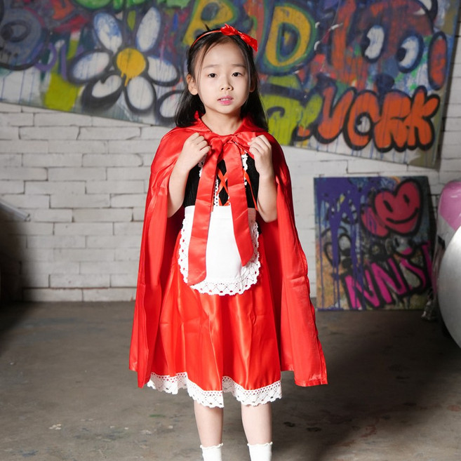 빨간망토 차차 여아 공주드레스 여아 생일 선물 할로윈 코스튬