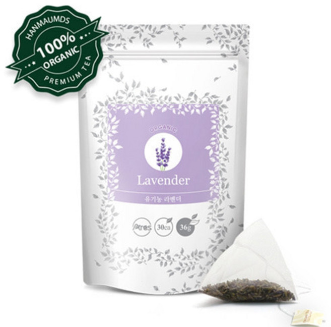 아레스 유기농 라벤더 삼각티백, 1.2g, 30개입, 6개