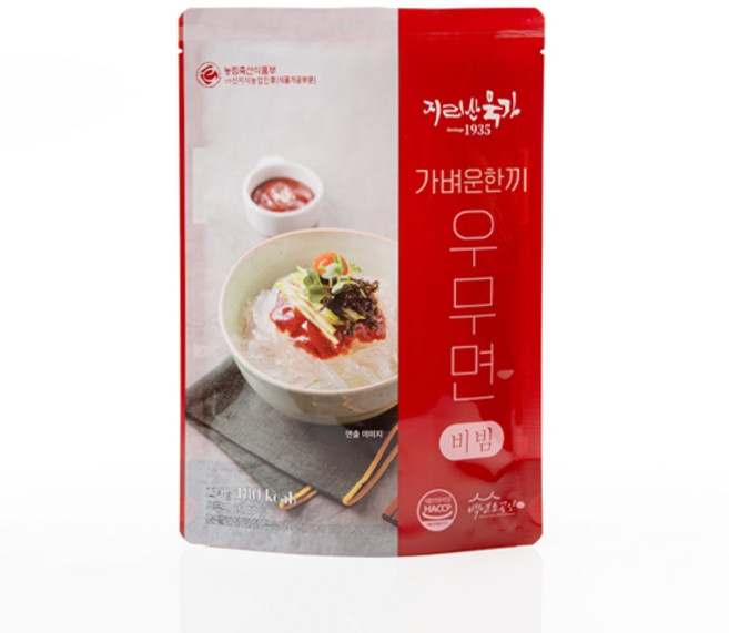 (무료배송)지리산 청정자연의 맛 그대로 춘향골 참묵/3대를 이은 전통 묵[춘향골] 가벼운 한끼 칼로리 센스 우무채/가벼운 한끼 우무면 234g(비빔용) x 3ea, 3개, 234g