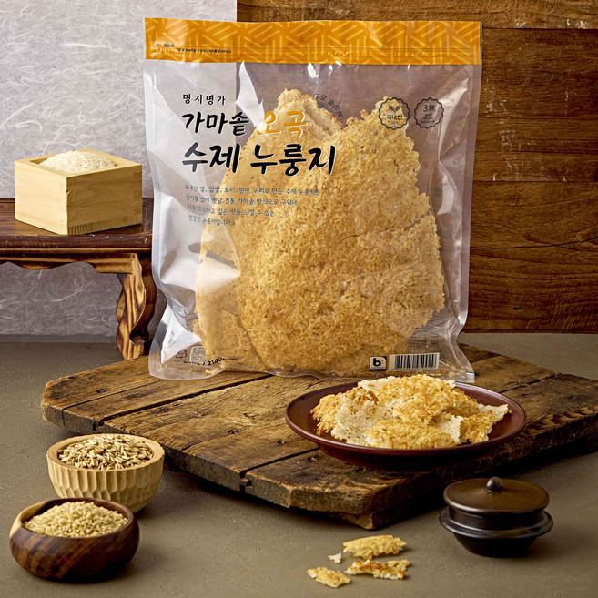 명지명가 가마솥오곡수제누룽지 600g, 1개