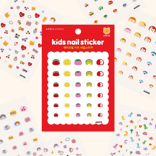 플러스컴퍼니 유아네일 스티커 세트 (배송요청사항에 옵션명 체크), 1개, 꿀벌윙윙