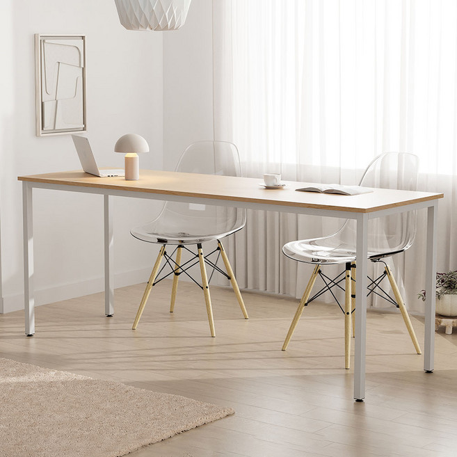 준테이블 1800x600 컴퓨터 학생 책상, 네추럴화이트