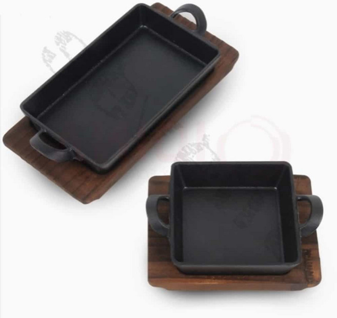 J.ROM 주물팬 서버 무쇠주물팬, 직사각 소 880B (CG40218), 1개