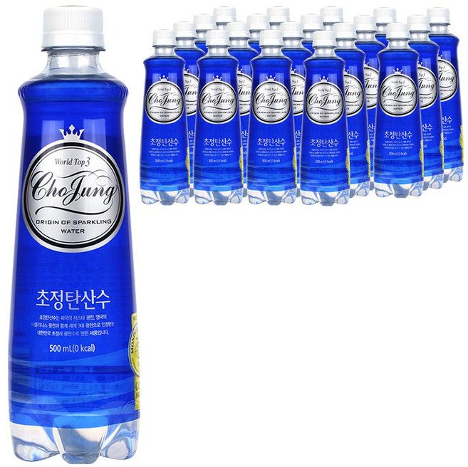 초정탄산수 플레인, 500ml, 20개