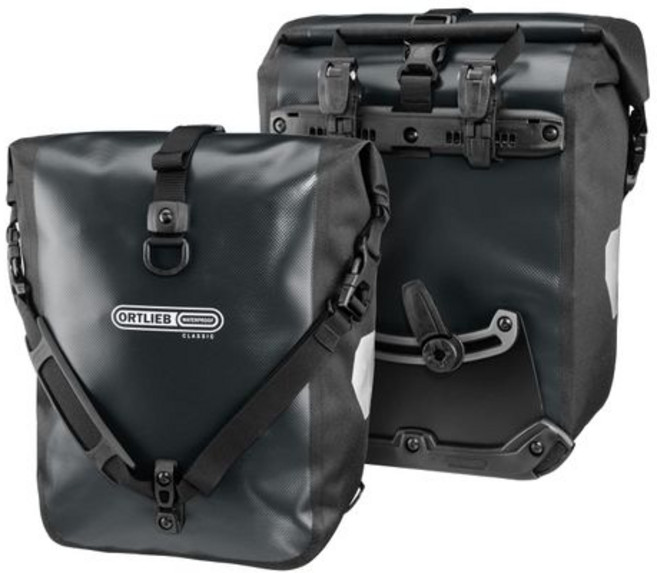 Ortlieb 유니 스포츠 롤러 클래식 백 아스팔트/블랙 30 x 25 24cm/12.5리터 101290, 1개