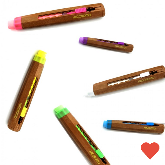 분필 친환경 우드 멀티 분필홀더, 형광오렌지