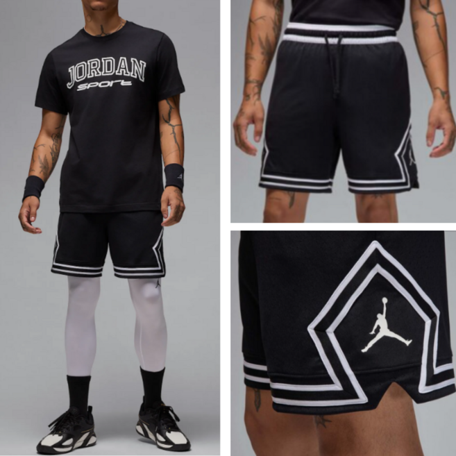 국내매장판 나이키 남성 여성 커플 조던 메쉬 반바지 농구 헬스 트레이닝 쇼츠, 단일 옵션 -블랙/화이트, XL(95)