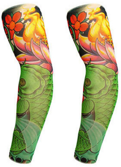 와이지알씨 타투 팔토시 모음 2개 세트 문신 무봉제 자외선 차단 쿨토시 패션, 065번