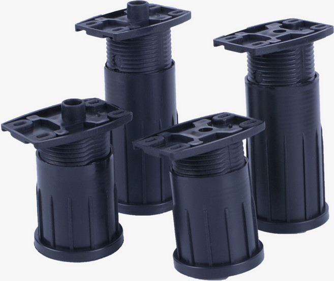 싱크대 다리 피스형 꼭지형 조절발 길이조절 비관통형 다리발 가구발 높이조절 싱크부속 (옵션 : 80피스), 1개