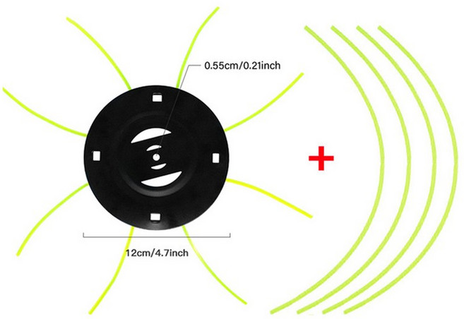 강철 잔디 예초기 특수 빨대 헤드 다리미 플레이트 제거 잡초 브러시 부품 및 액세서리, 02 5mm, 01 CHINA, 1개, 1)5mm