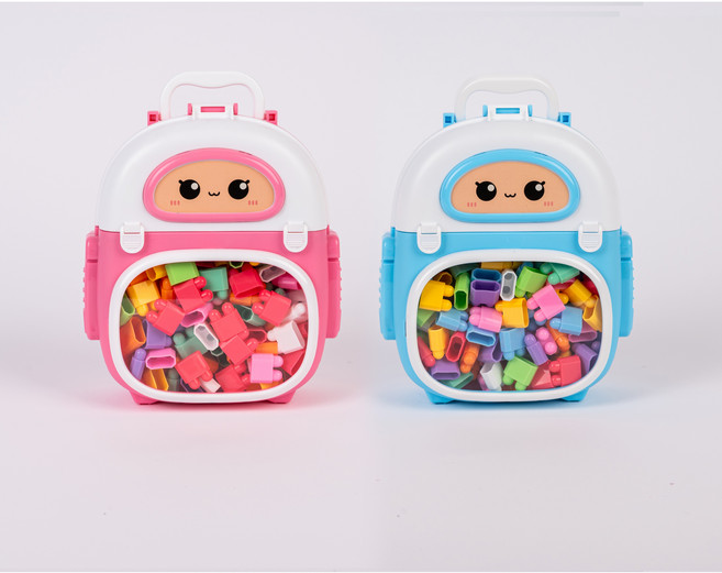 [코코빌딩블럭6종]-창의력을 향상/두뇌발달/자유로운 구조물 조립 두뇌를 깨우는 불렛빌딩블럭, 블루, 1개