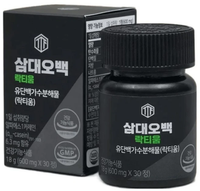 삼대오백 수면 건강 락티움 18g, 30정, 1개 - 쿠팡