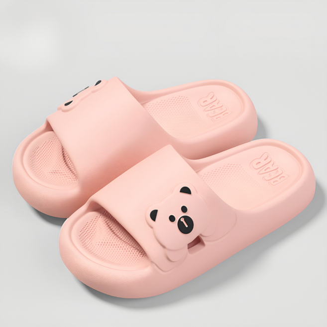 슬리팡 귀여운 곰돌이 슬리퍼 EVA 쿠션 실내화