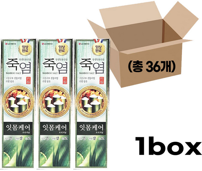 죽염 오리지날 은강고 치약, 36개, 100g