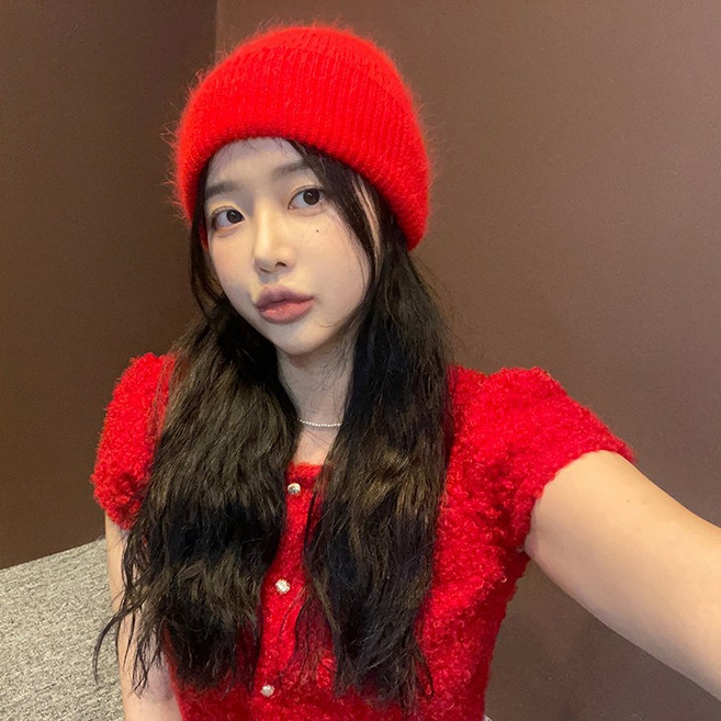 드리뮤즈 국내생산 니트 앙고라 비니