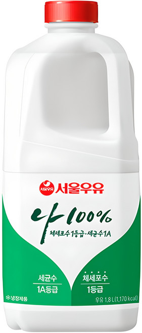 [코스빅몰] 서울우유 1.8L, 1개
