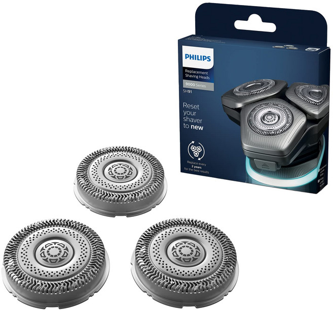 필립스 S9000 교체용 헤드 면도날, 혼합색상, SH91/51