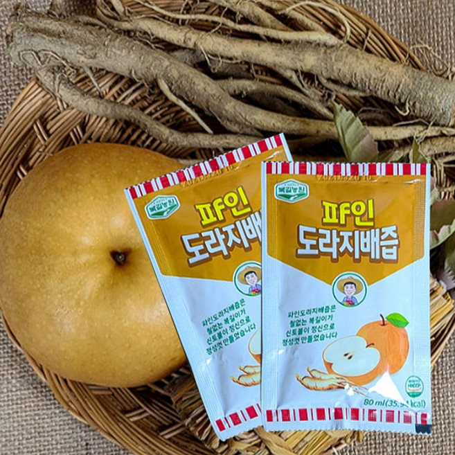 상생식품 도라지배즙 감기 건강즙 선물세트 80ml 30포