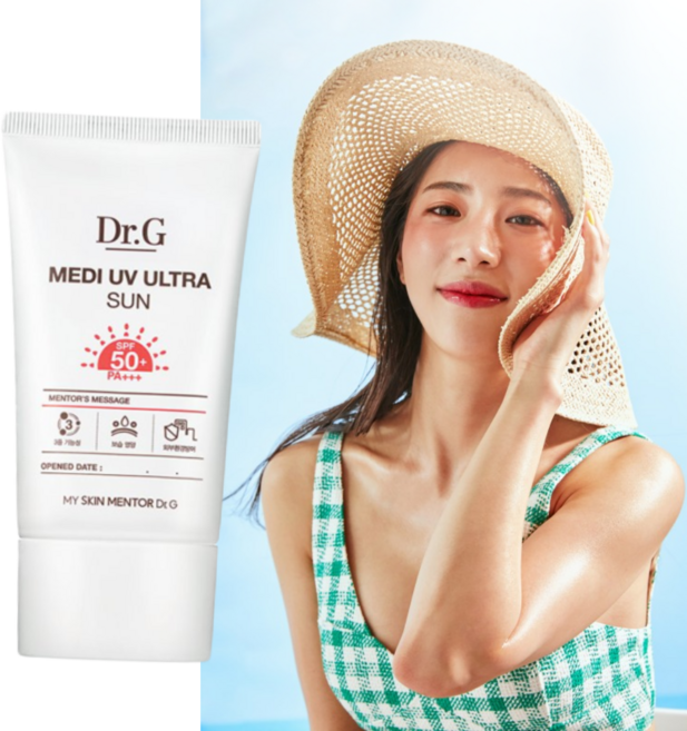 닥터지 메디 유브이 울트라 선크림 50ml (SPF50+/PA+++) 톤업 그린마일드업, 2개