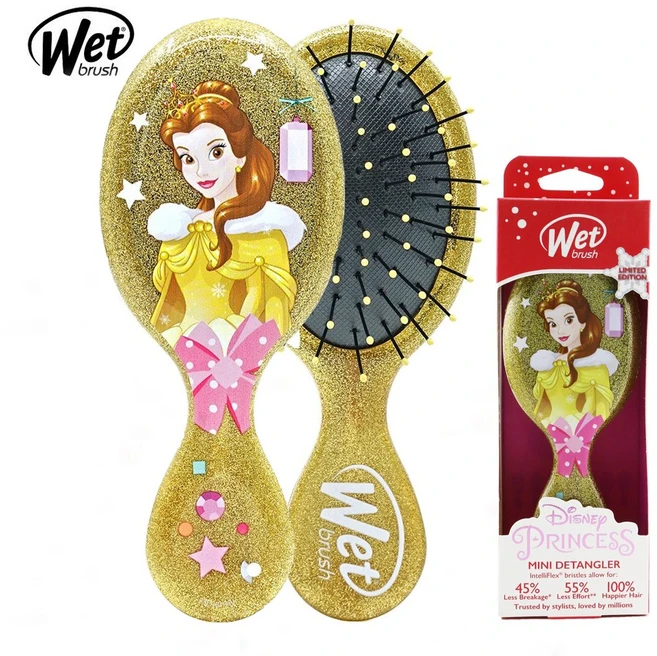 웻브러쉬 미니 프린세스 미키 TERRAIN TEXTURES 디탱글러 WET BRUSH MINI PRINCESS MICKEY DETANGLER, 벨, 1개 - 쿠팡