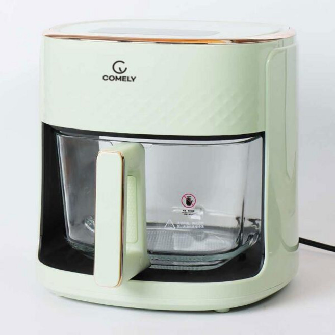 케이페이지 코멜리 글라스 에어프라이어 4.5L, CAF-G5600D, 올리브