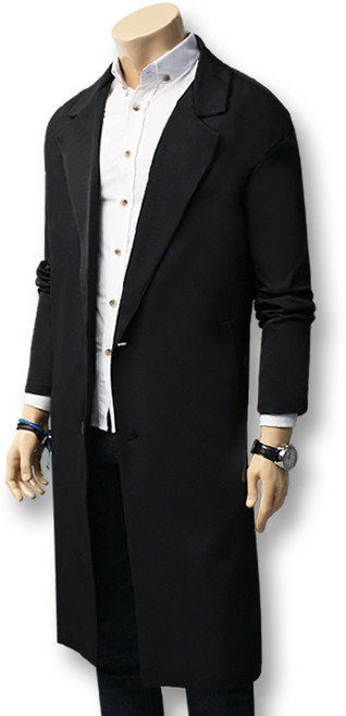 블루포스 멘도키 싱글 오버핏 베이직 캐주얼 코트