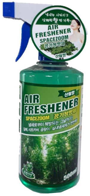 청개구리TFC 공기청향제(산림향) 500ml 차량용 실내용 방향제 탈취제 공기정화 담배냄새 화장실 냄새제거, 1개