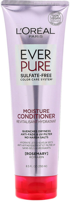 L'Oréal 에버 퓨어 모이스처 컨디셔너 로즈메리 함유 250ml(8.5fl oz), LOréal에버퓨어모이스처컨디셔너로즈메리함유250ml8, 1개, 250ml