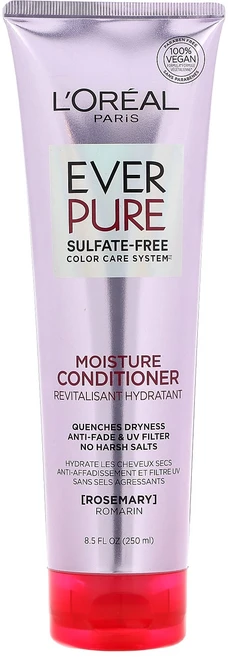 L'Oréal 에버 퓨어 모이스처 컨디셔너 로즈메리 함유 250ml(8.5fl oz), LOréal에버퓨어모이스처컨디셔너로즈메리함유250ml8, 1개, 250ml - 쿠팡