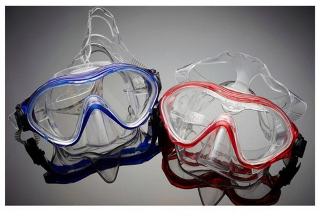 BN6102 아동 통수경 잠수경 만 살 수 있어요 강화유리 5세~9세, 블루