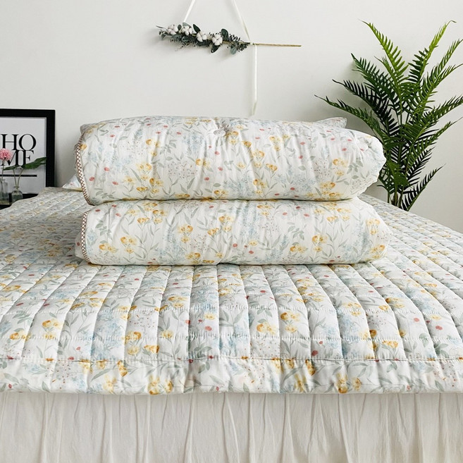 (세탁망 증정) 레오나 이불 간절기 텐셀 모달 이불 모달100 가을 차렵 꽃무늬이불 S
