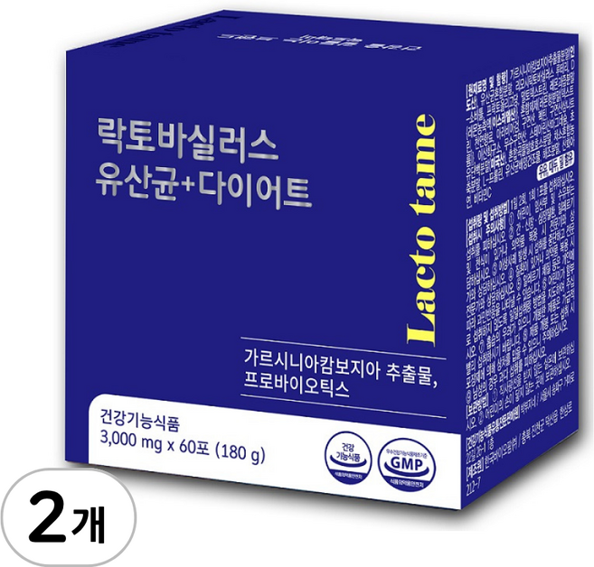 락토테미 락토바실러스 유산균다이어트, 180g, 2개