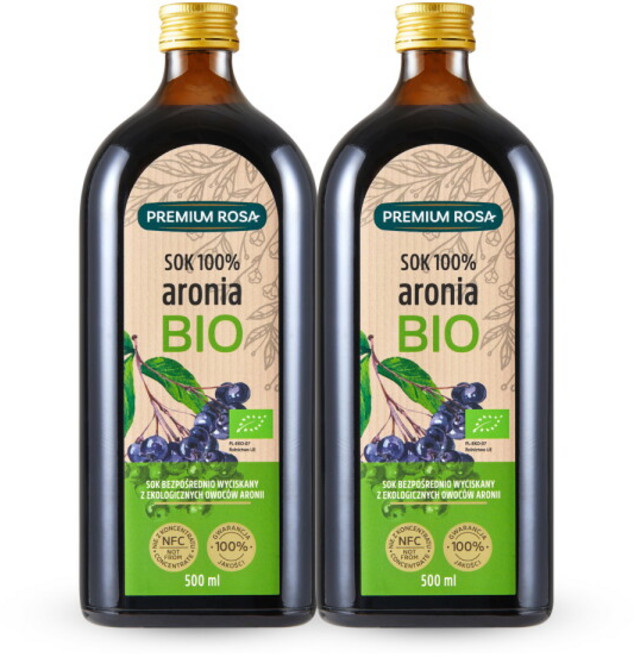 [데일리원] 프리미엄로사 유기농 아로니아 원액 500ml 2병, 2개