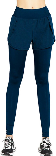 민트스쿨 팬츠 레이어드 포켓 레깅스 하이웨스트 바지 일체형 요가 필라테스 9부 반바지 레깅스