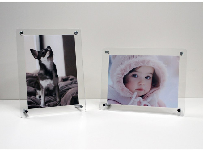 루움 커브형 투명액자 투명아크릴액자, 1개, 투명