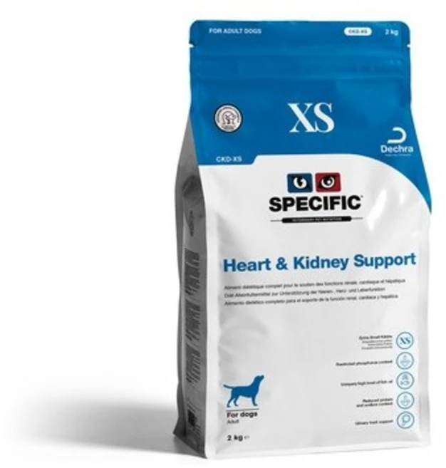 스페시픽 독 CKD-XS 2 하트앤키드니 서포트 강아지 심장신장관리사료, 1개, 2kg - 쿠팡