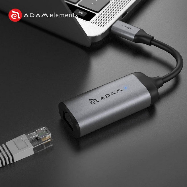 亞果元素 e1 USB Type-C 轉 Gigabit 乙太網路轉接器, 1個