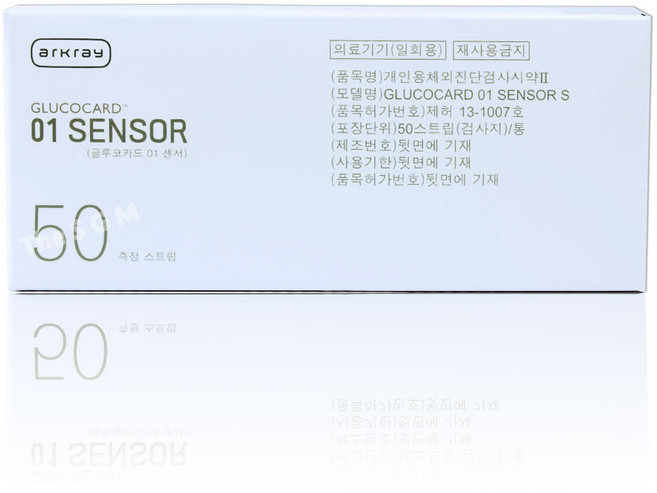 아크레이 글루코카드01 혈당시험지 1박스 50매, 1개, 50개입