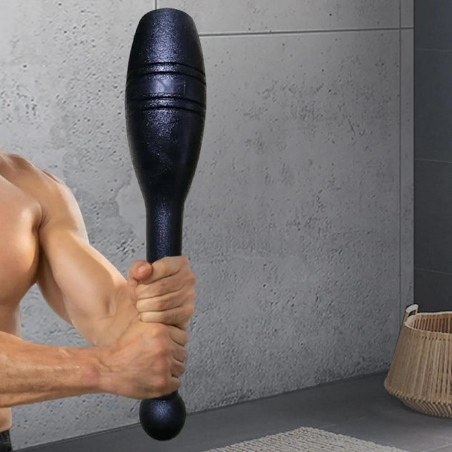 곤봉 전신 운동 및 근력 훈련용 프리미엄 스틸 클럽, 1개