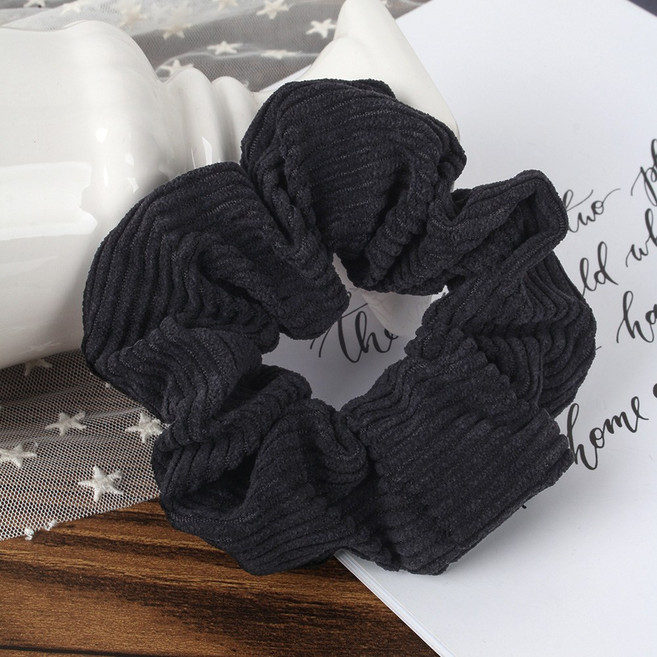 [겨울 코듀로이 밍크 기모 벨벳 퍼 뽀글이 곱창 머리끈 헤어슈슈 스크런치 여성 캔디플래닛