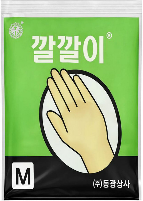 오라이브 동광상사 깔깔이 라텍스 미용장갑 중형 M, 1개, 아이보리